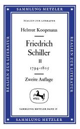 Icon image Friedrich Schiller, Band 2: 1794 - 1805: Sammlung Metzler, 51, Ausgabe 2