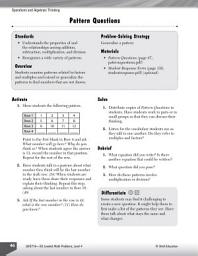 Icon image Operations and Algebraic Thinking Leveled Problems: Multiple and Factor Patterns: Multiple and Factor Patterns