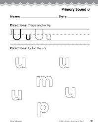 Icon image Pre-Kindergarten Foundational Phonics Skills: Primary Sound u