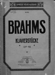 Icon image Sechs Klavierstucke v. J. Brahms