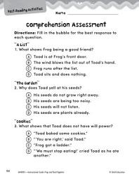 Icon image Frog and Toad Together Comprehension Assessment