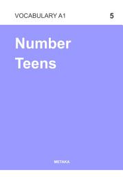 Icon image Kosakata Bahasa Inggris Pemula (Vocabulary A1): Entry 05 | Number Teens