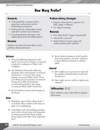 Icon image Ratios and Proportional Relationships Leveled Problems: Ratios and Ratio Tables: Ratios and Ratio Tables