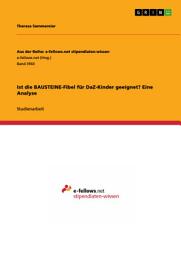 Icon image Ist die BAUSTEINE-Fibel für DaZ-Kinder geeignet? Eine Analyse