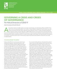 Icon image Governing a crisis and crises of governance: The political dimensions of COVID-19