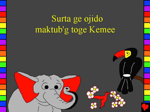 Icon image Surta ge ojido maktub'g toge Kemee: Ngambay Bible Stories