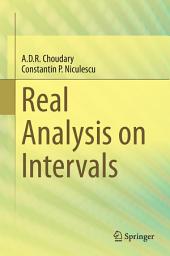 Icon image Real Analysis on Intervals