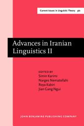 Icon image Advances in Iranian Linguistics II