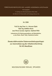 Icon image Einsatz elektronischer Datenverarbeitungsanlagen zur Automatisierung der Arbeitsvorbereitung für NC-Maschinen
