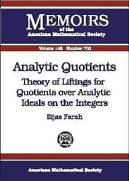Icon image Analytic Quotients: Theory of Liftings for Quotients Over Analytic Ideals on the Integers