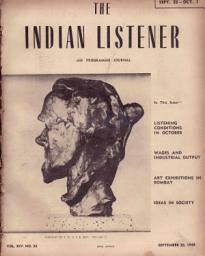 Icon image THE INDIAN LISTENER: Vol. XIV. No. 25. (25th SEPTEMBER 1949)
