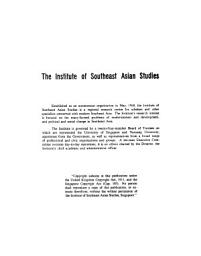 Icon image An Analysis of China's Attitudes towards ASEAN, 196776