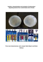 Icon image Isolation, characterization and evaluation of hydrocarbon degrading bacteria from contaminated soils in Kerala