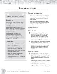 Icon image Content-Area Vocabulary Social Studies--stru-, struct-