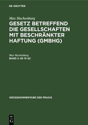 Icon image §§ 13–52: Ausgabe 7