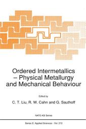 Icon image Ordered Intermetallics: Physical Metallurgy and Mechanical Behaviour