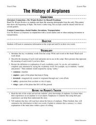 Icon image The History of Airplanes Reader's Theater Script and Lesson