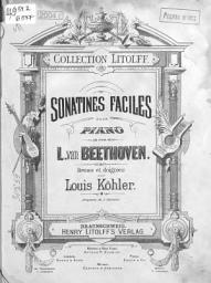 Icon image Sonatines Faciles pour Piano par L. van Beethoven