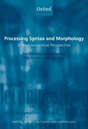 Icon image Processing Syntax and Morphology: A Neurocognitive Perspective