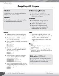 Icon image The Number System Leveled Problems: Computing with Integers: Computing with Integers