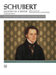 Icon image Allegro in A Minor, Op. 144, "Lebensstürme": Piano Duet (1 Piano, 4 Hands)