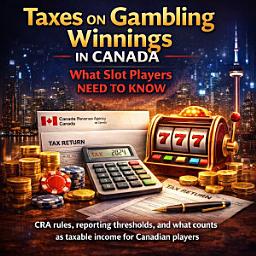 Icon image Taxes on Gambling Winnings in Canada: What Slot Players Need to Know: CRA rules, reporting thresholds, and what counts as taxable income for Canadian players