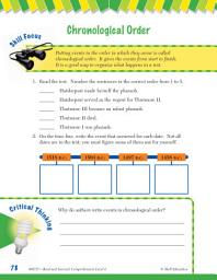 Icon image Read & Succeed Comprehension Level 4: Chronological Order Passages and Questions