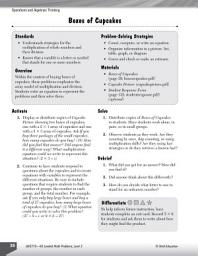 Icon image Operations and Algebraic Thinking Leveled Problems: Array Models: Array Models