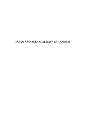 Icon image Japan and ASEAN, Always in Tandem: Towards a More Advantageous Win-Win Relationship through My “Three Arrows”
