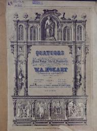 Icon image Quatuor No 4 pour Piano, Violon, Alto et Violoncelle composes par W. A. Mozart