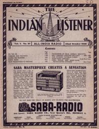 Icon image THE INDIAN LISTENER: Vol. I. No. 21. (22nd OCTOBER 1936)