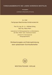 Icon image Richtwertvorgabe und Externoptimierung beim spitzenlosen Durchlaufschleifen