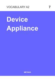 Icon image Kosakata Bahasa Inggris Dasar (Vocabulary A2): Entry 07 | Device Appliance