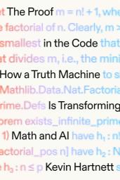 Icon image The Proof in the Code: How a Truth Machine Is Transforming Math and AI