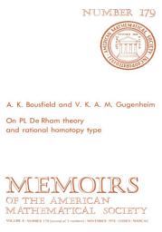 Icon image On PL DeRham Theory and Rational Homotopy Type