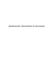 Icon image Democratic Transition in Myanmar: Challenges and the Way Forward