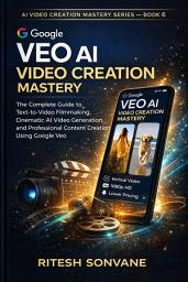 Icon image Google Veo AI Video Creation Mastery: The Complete Guide to Text-to-Video Filmmaking, Cinematic AI Video Generation, and Professional Content Creation Using Google Veo