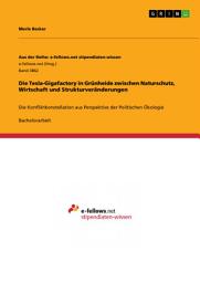 Icon image Die Tesla-Gigafactory in Grünheide zwischen Naturschutz, Wirtschaft und Strukturveränderungen: Die Konfliktkonstellation aus Perspektive der Politischen Ökologie
