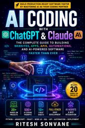 Icon image AI Coding with ChatGPT & Claude: The Complete Guide to Building Websites, Apps, APIs, Automations, and AI-Powered Software Faster Than Ever