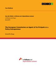 Icon image The European Commission as Agent of its Pricipals or a Policy Entrepreneur