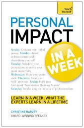 Icon image Personal Impact at Work in a Week: Teach Yourself Ebook Epub: Teach Yourself