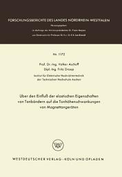 Icon image Über den Einfluß der elastischen Eigenschaften von Tonbändern auf die Tonhöhenschwankungen von Magnettongeräten