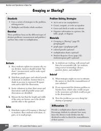 Icon image Number and Operations in Base Ten Leveled Problems: Grouping or Sharing: Grouping or Sharing