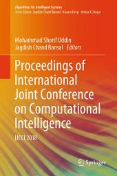 Icon image Proceedings of International Joint Conference on Computational Intelligence: IJCCI 2018
