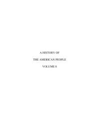 Icon image A history of the American people. Volume 8
