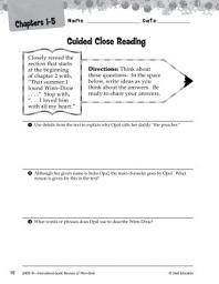 Icon image Because of Winn-Dixie Close Reading and Text-Dependent Questions
