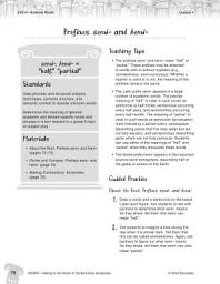 Icon image Content-Area Vocabulary Level 3--Prefixes semi- and hemi-