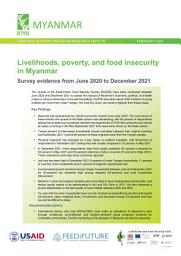 Icon image Livelihoods, poverty, and food insecurity in Myanmar: Survey evidence from June 2020 to December 2021