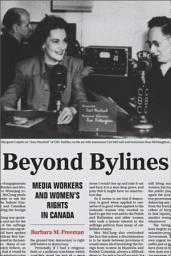 Icon image Beyond Bylines: Media Workers and Women’s Rights in Canada