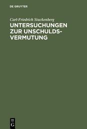 Icon image Untersuchungen zur Unschuldsvermutung